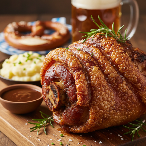 Crispy German Pork Knuckle (Schweinshaxe) recipe