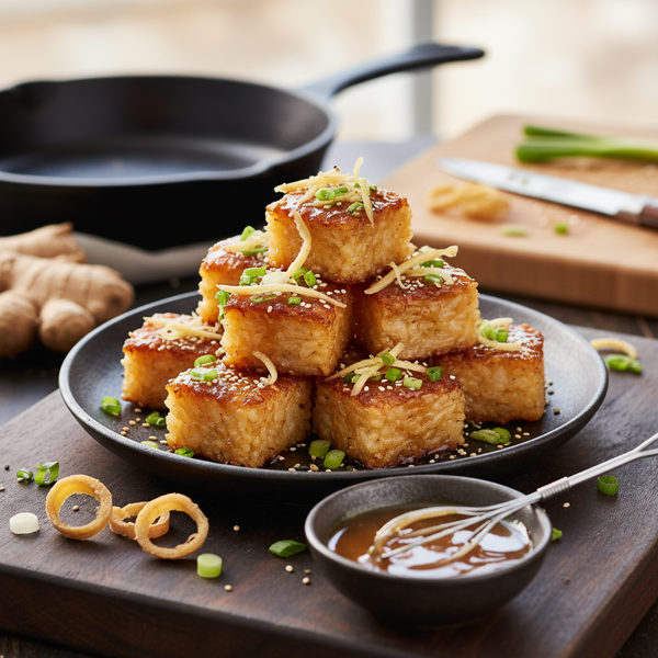 Crispy Ginger Rice Bites recipe