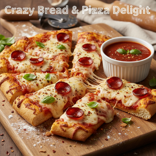 Crispy Gluten-Free Crazy Bread & Pizza Delight recipe