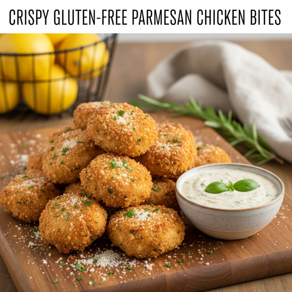 Crispy Gluten-Free Parmesan Chicken Bites recipe