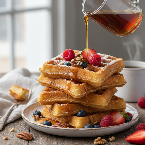 Crispy Gluten-Free Waffle French Toast Delight recipe