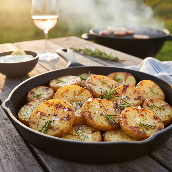 Crispy Grilled Potato Slices recipe