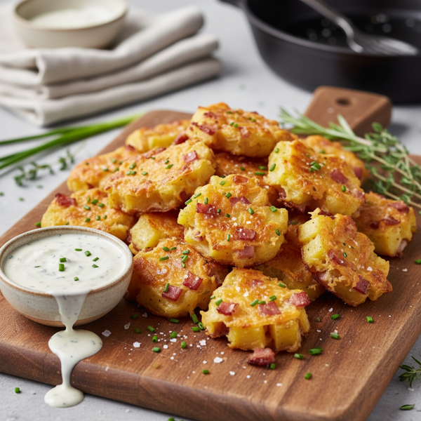 Crispy Ham & Potato Bites recipe