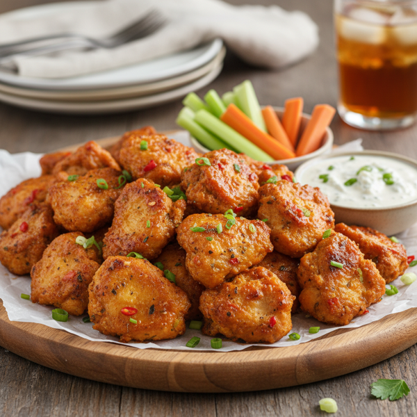 Crispy Healthy Boneless Buffalo Wings recipe