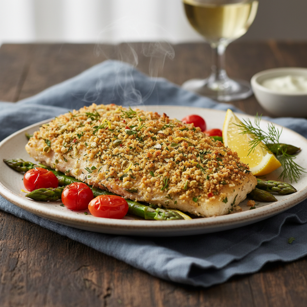 Crispy Herb-Crusted Broiled Tilapia recipe