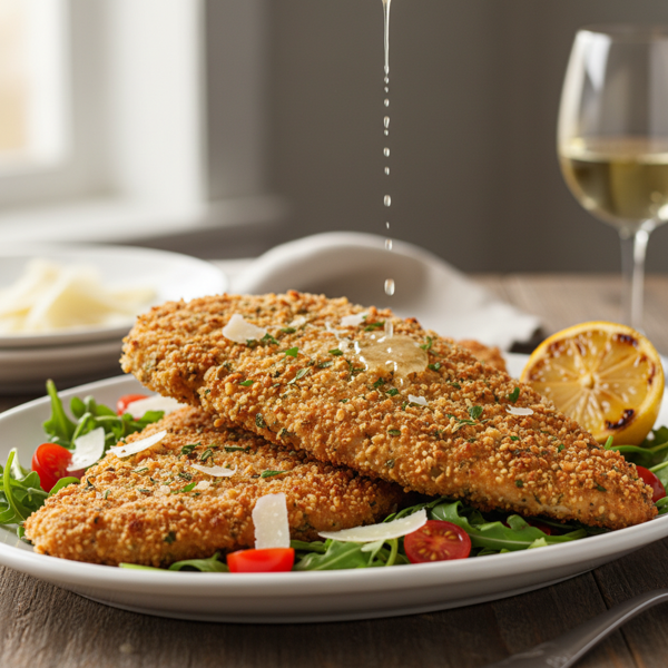 Crispy Herb-Crusted Chicken Milanese recipe