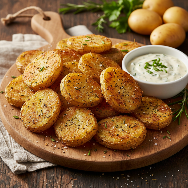Crispy Herb-Crusted Golden Potato Bites recipe