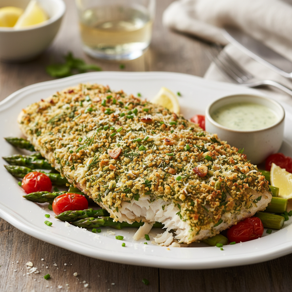 Crispy Herb-Crusted Tilapia with Parmesan recipe