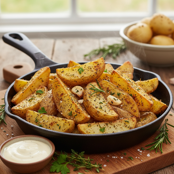 Crispy Herb-Fried Potatoes recipe