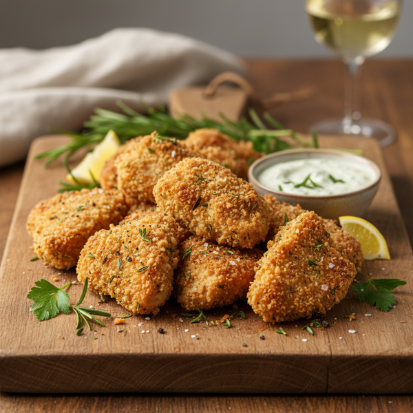 Crispy Herb-Infused Chicken Bites recipe