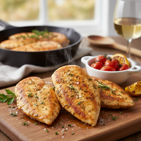 Crispy Herb-Infused Chicken Breasts recipe