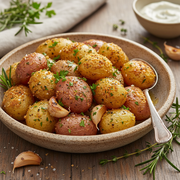 Crispy Herb-Infused New Potatoes recipe