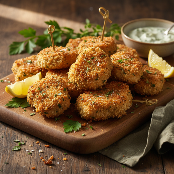 Crispy Herb-Infused Panko Chicken Bites recipe