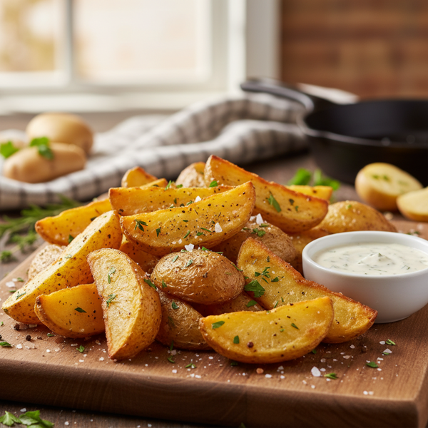 Crispy Herb-Infused Potato Wedges recipe