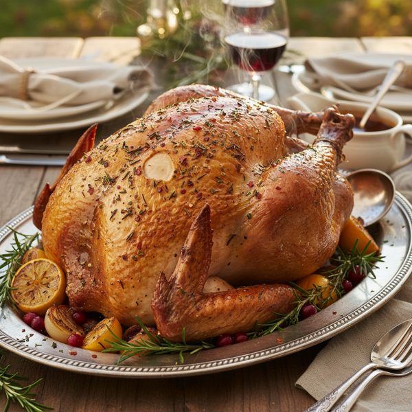 Crispy Herb-Infused Roast Turkey recipe
