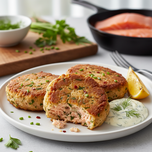 Crispy Herb-Infused Salmon Patties recipe