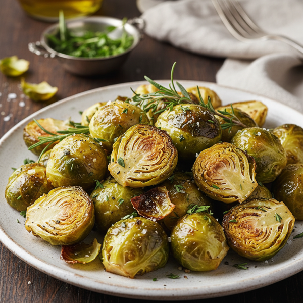 Crispy Herb-Roasted Brussels Sprouts recipe