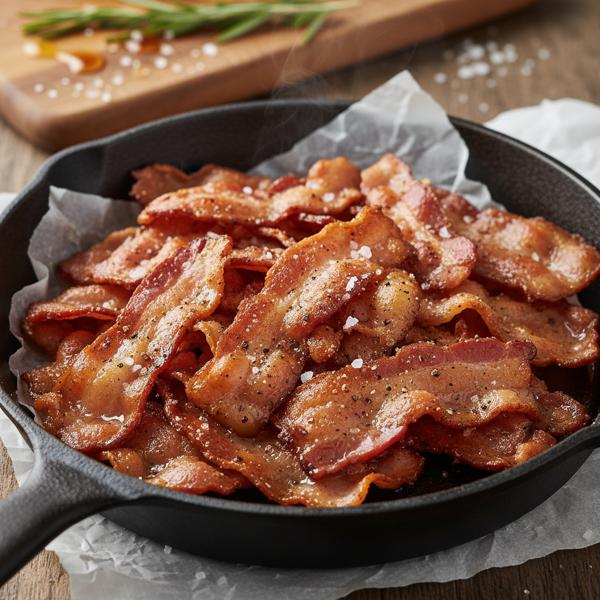 Crispy Homemade Bacon Pieces recipe