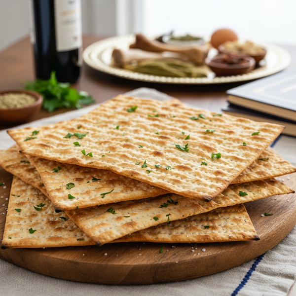 Crispy Homemade Matzah for Passover recipe