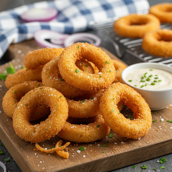 Crispy Homemade Onion Rings recipe