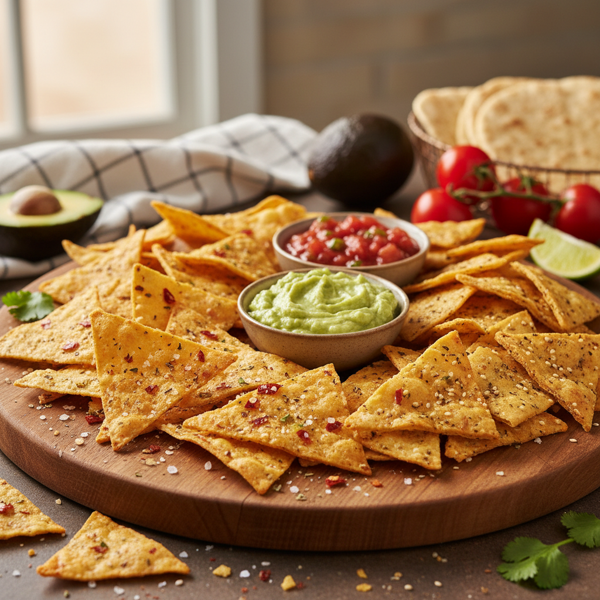 Crispy Homemade Tortilla & Pita Chips recipe