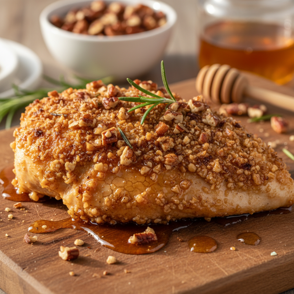 Crispy Honey Pecan Chicken Breast recipe