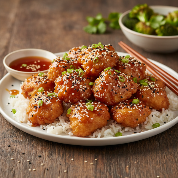 Crispy Honey Sesame Chicken recipe