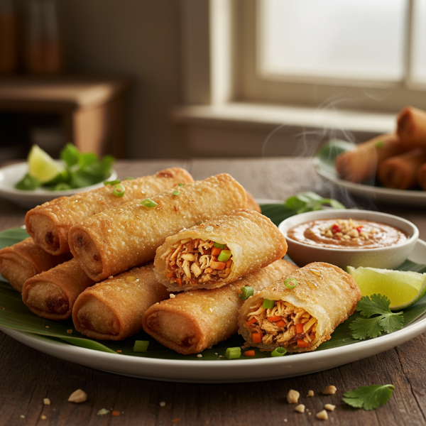 Crispy Indonesian Chicken Loempia recipe