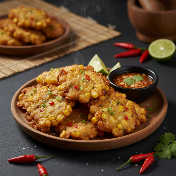 Crispy Indonesian Corn Fritters recipe