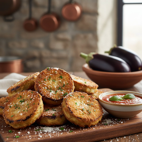Crispy Italian Eggplant Fritters recipe