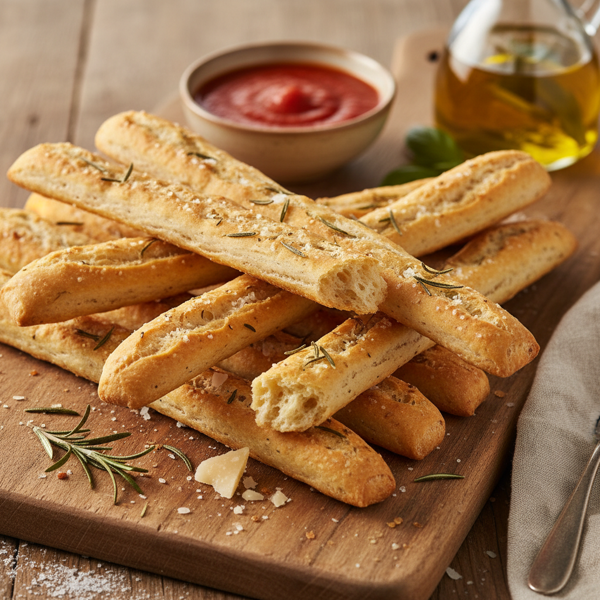 Crispy Italian Grissini Breadsticks recipe