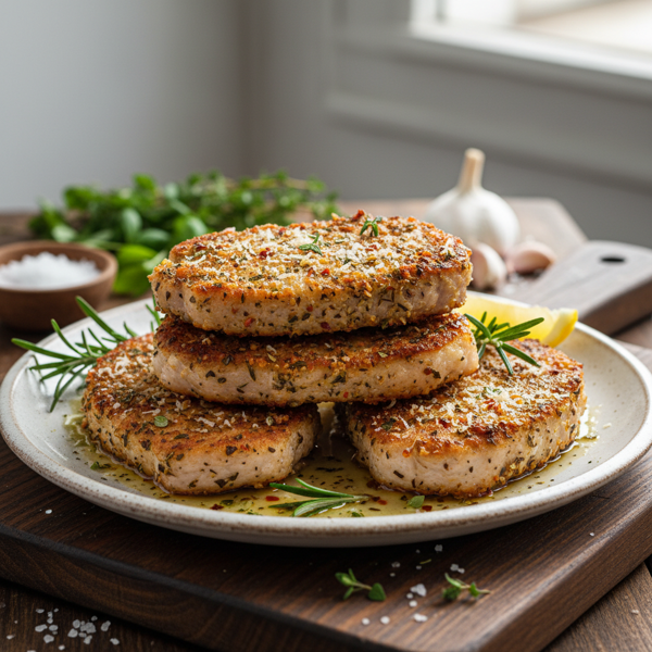 Crispy Italian Herb Pork Chops recipe