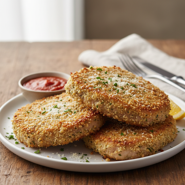 Crispy Italian Parmesan Pork Chops recipe