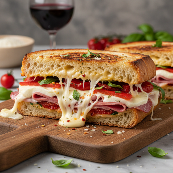 Crispy Italian Sandwiches with Cheesy Goodness recipe