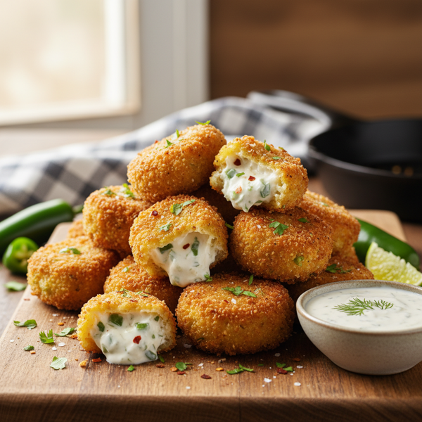 Crispy Jalapeno Cream Cheese Bites recipe