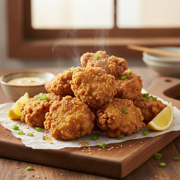 Crispy Japanese-Style Fried Chicken Bites recipe