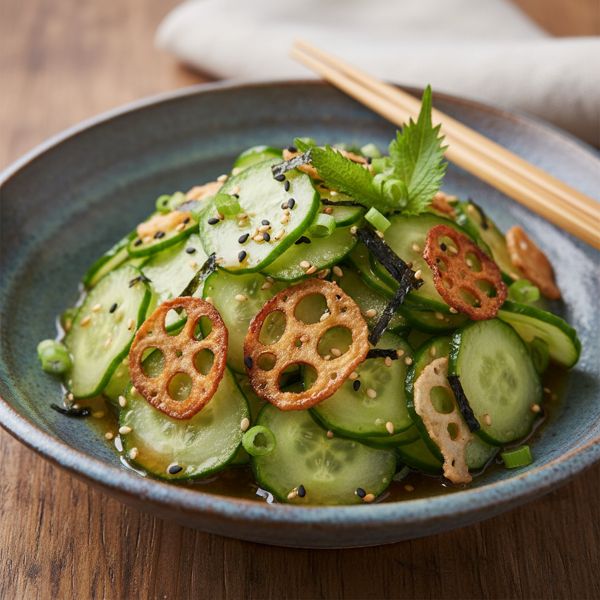 Crispy Japanese Cucumber and Sesame Salad recipe