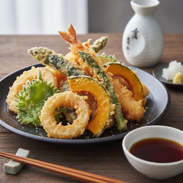 Crispy Japanese Vegetable and Fish Tempura recipe
