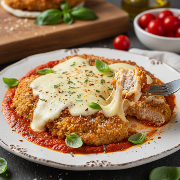 Crispy Keto Chicken Parmesan recipe
