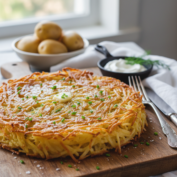 Crispy Lacy Potato Kugel Delight recipe