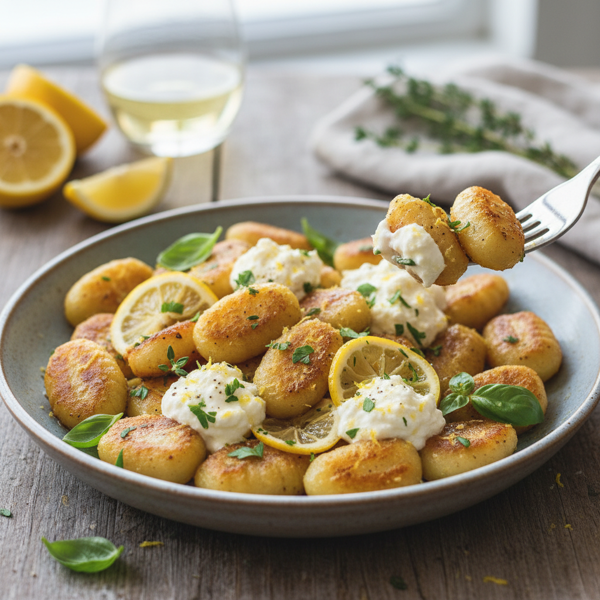 Crispy Lemon-Ricotta Gnocchi Delight recipe