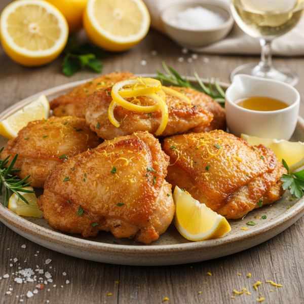 Crispy Lemon Glazed Chicken recipe