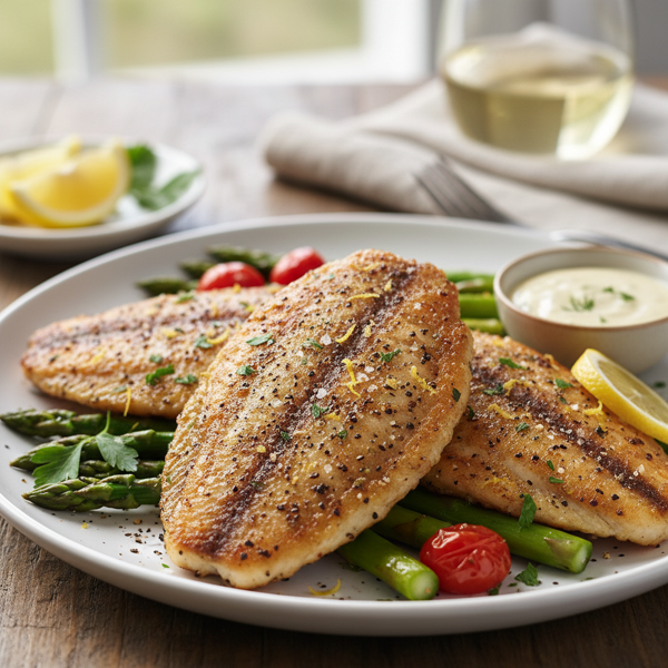 Crispy Lemon Pepper Tilapia recipe