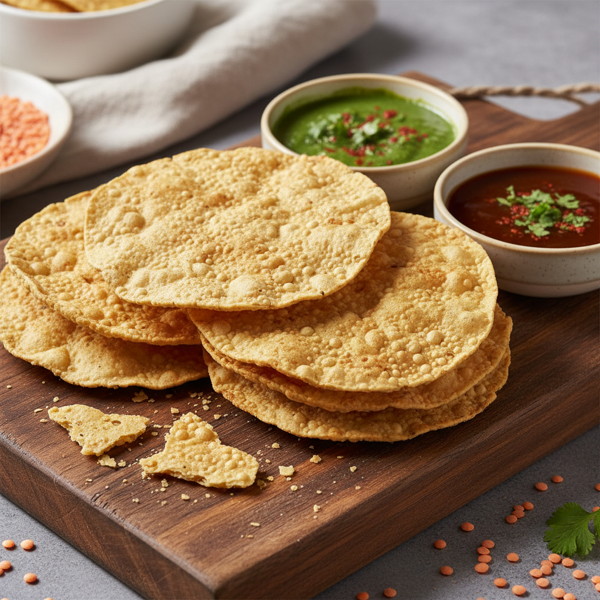 Crispy Lentil Papadums recipe