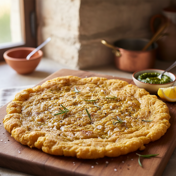 Crispy Ligurian Chickpea Flatbread recipe