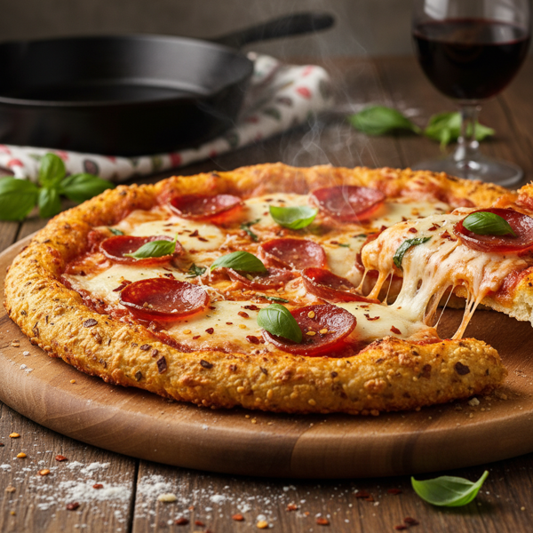 Crispy Low Carb Gluten-Free Pizza recipe