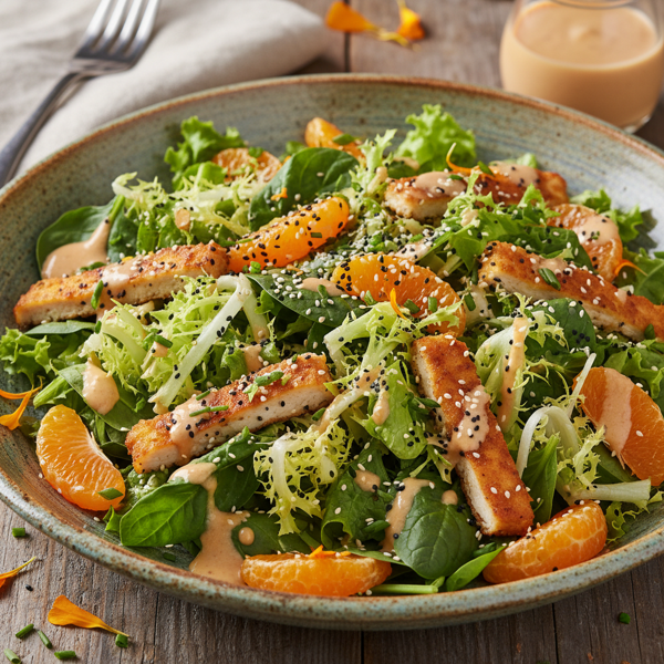 Crispy Mandarin Poppyseed Delight Salad recipe