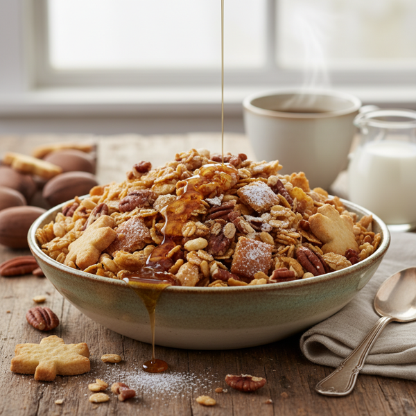 Crispy Maple Pecan Breakfast Crunch recipe