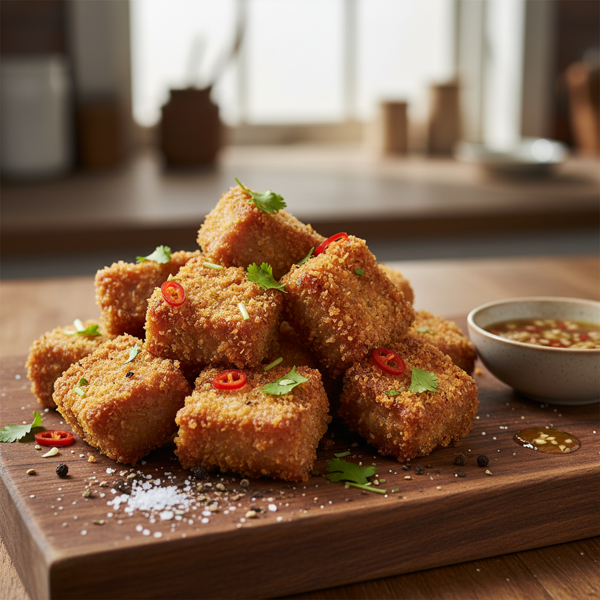 Crispy Marinated Pork Chunks recipe