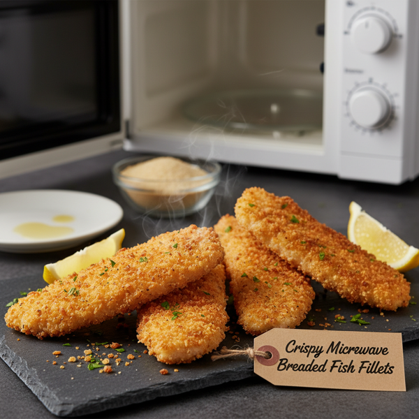 Crispy Microwave Breaded Fish Fillets recipe